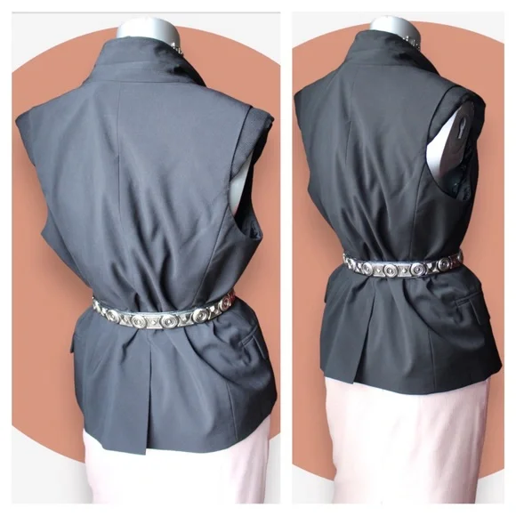 Apostrophe Single Button Vest Blazer - Picture 13 of 13